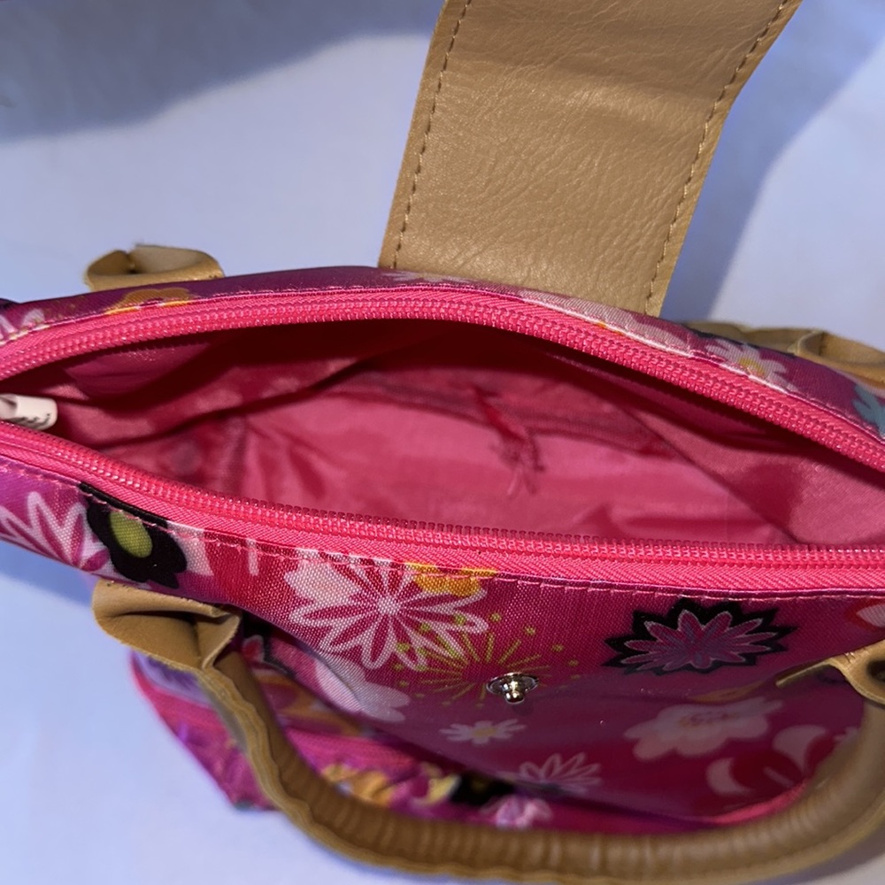 Hot pink floral Lunch bag - Picture 2 of 4